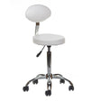 Cosmetic Stool with backrest BH-7289 White - BVShop