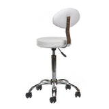 Cosmetic Stool with backrest BH-7289 White - BVShop