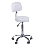 Cosmetic Stool with Backrest BH-7268 White - BVShop