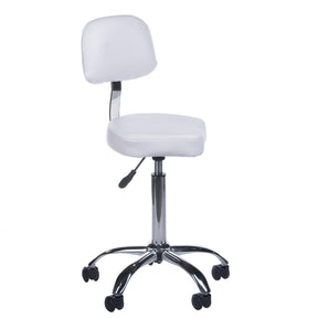 Cosmetic Stool with Backrest BH-7268 White - BVShop