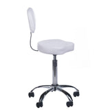 Cosmetic Stool with Backrest BH-7268 White - BVShop