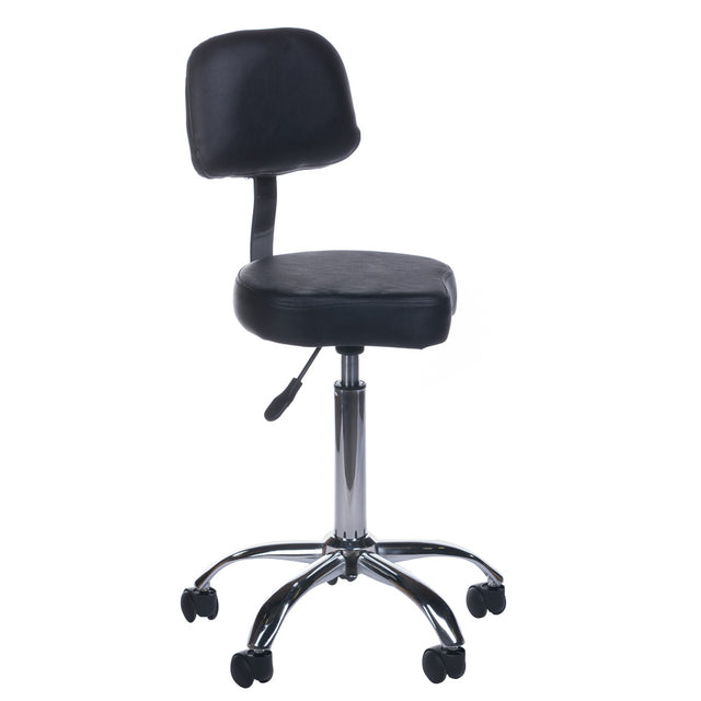 Cosmetic Stool with Backrest BH-7268 Black - BVShop