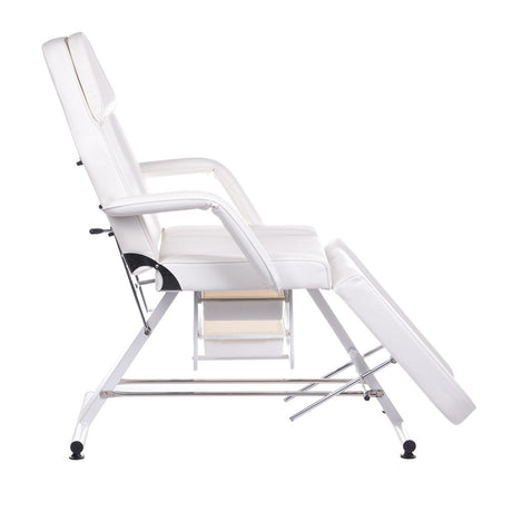 Cosmetology armchair with troughs BW-263 white - BVShop