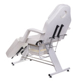 Cosmetic chair with troughs BW-262A white - BVShop
