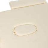 Beauty System BS-723 massage and rehabilitation table with cream, featuring a padded surface and adjustable height for therapy sessions.