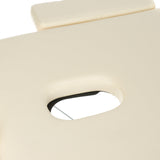 Beauty System BS-723 Massage and Rehabilitation Table with cream surface, adjustable height, and padded padding for therapy sessions.