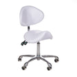 Cosmetic stool with backrest BY-3004 white - BVShop