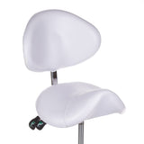 Cosmetic stool with backrest BY-3004 white - BVShop