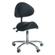 Cosmetic Stool with Backrest BY-3004 black - BVShop