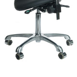 Cosmetic Stool with Backrest BY-3004 black - BVShop