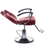 Barber chair HEKTOR BH-3208 Burgundy - BVShop