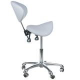 Cosmetic stool with backrest BY-3004 gray - BVShop