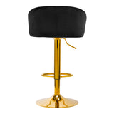 4Rico Bar Hocker QS-B16g velvet black - BVShop