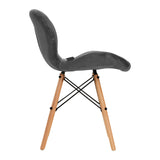 4Rico Cosmetic chair QS-186 gray velvet - BVShop