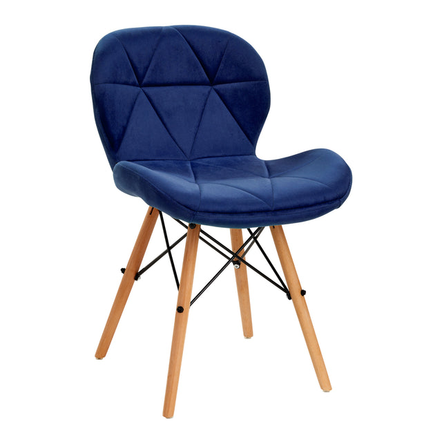 4Rico Cosmetic chair QS-186 navy velvet - BVShop