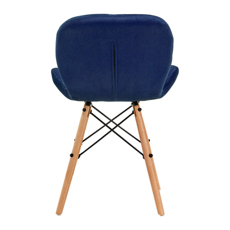 4Rico Cosmetic chair QS-186 navy velvet - BVShop