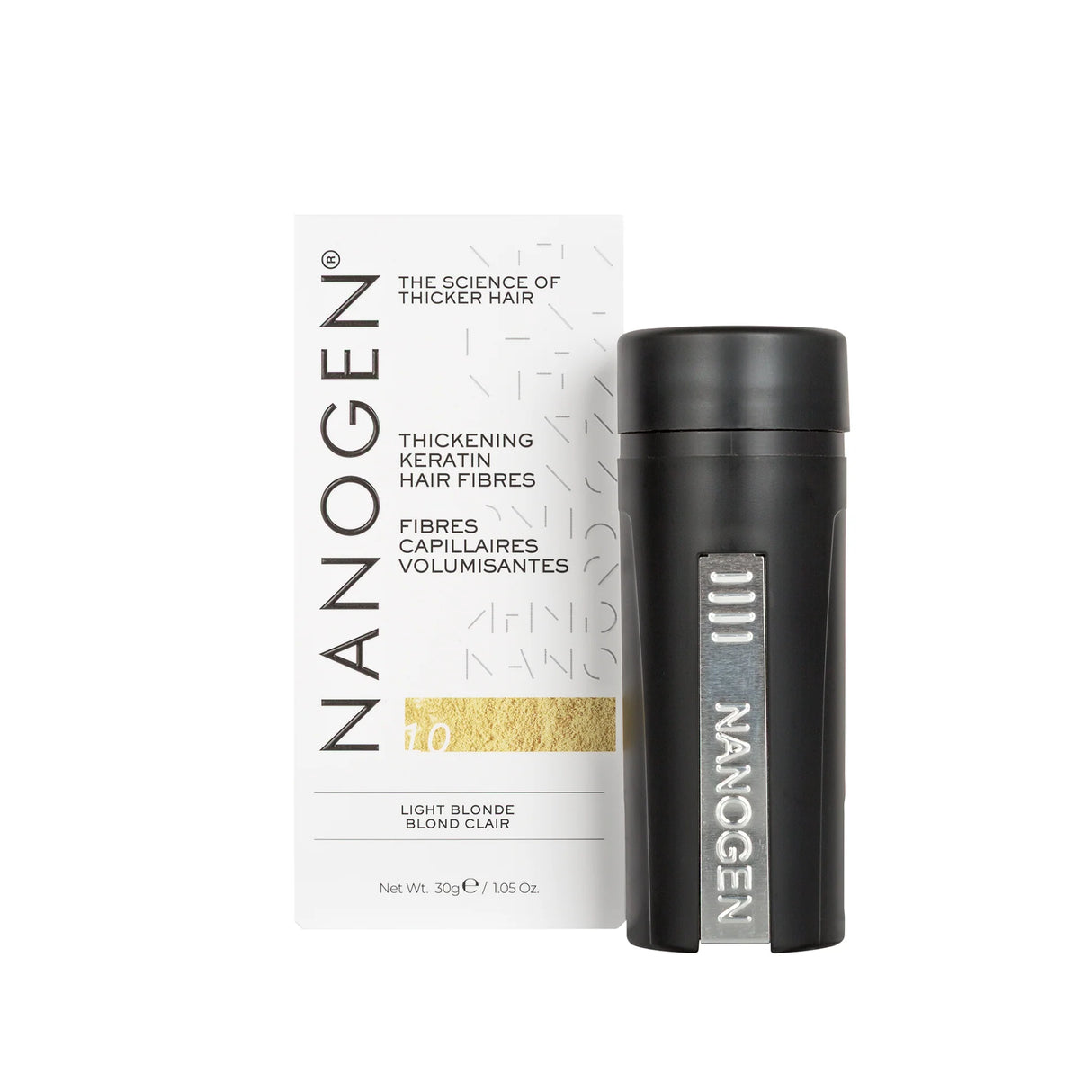 Nanogen włókna zagęszczające włosy jasny blond