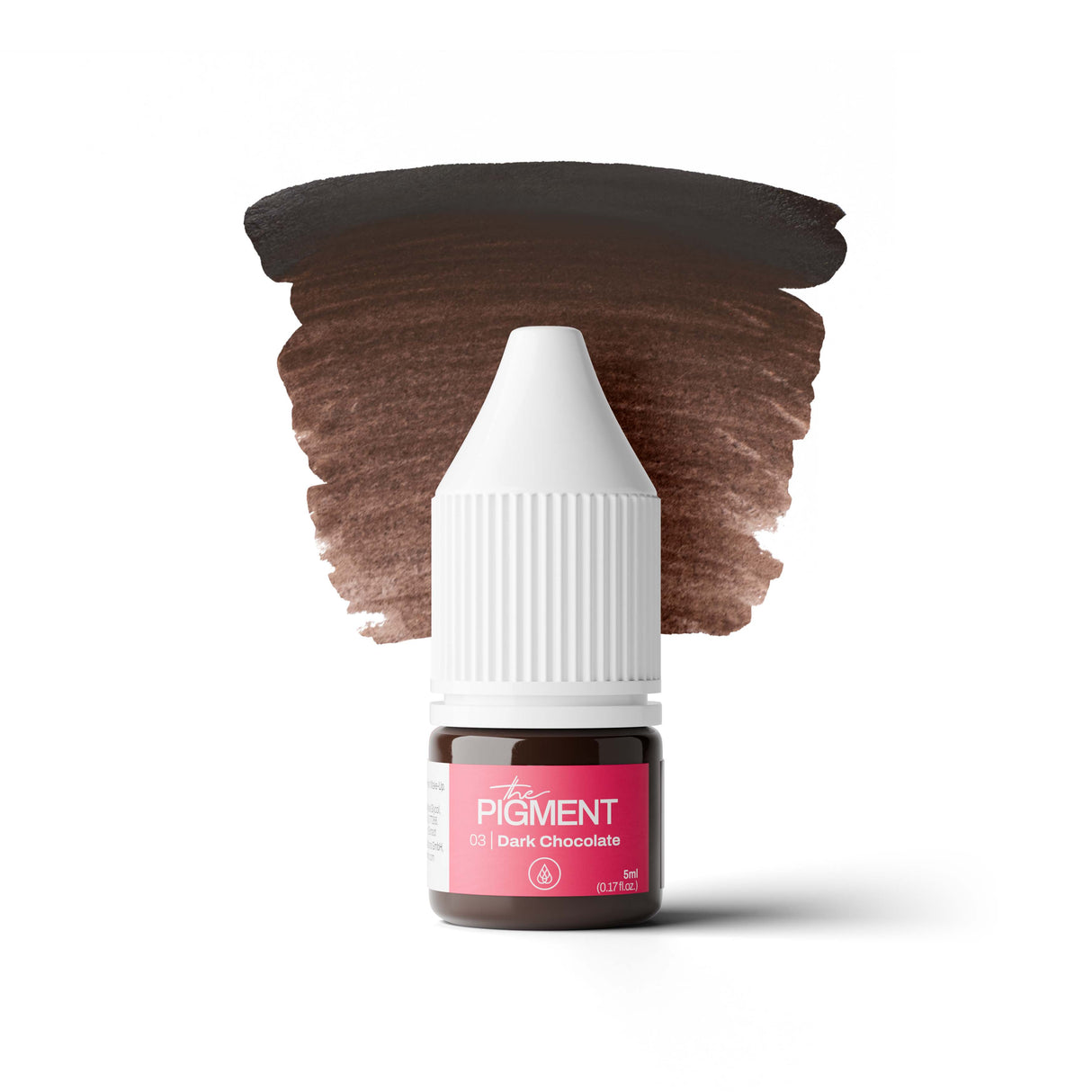 The Pigment 03 Dark Chocolate neutral-warm brown PMU pigment for eyebrow work