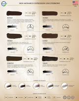 Skin Monarch Expression Line professional PMU pigment colour palette