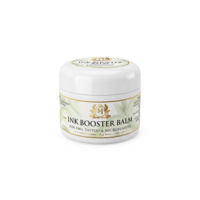 Skin Monarch Ink Booster Balm 30ml, zamknięty biały słoiczek z przednią etykietą