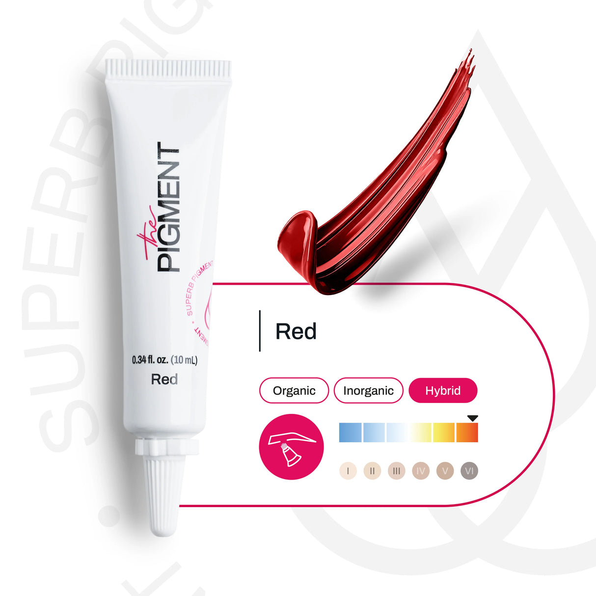 The Pigment Microblading Red Pigment 10ml - BVShop