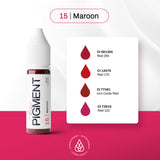The Pigment 15 Maroon burgundy pigment for ombre lips