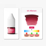 The Pigment 15 Maroon deep warm lip pigment shade detail