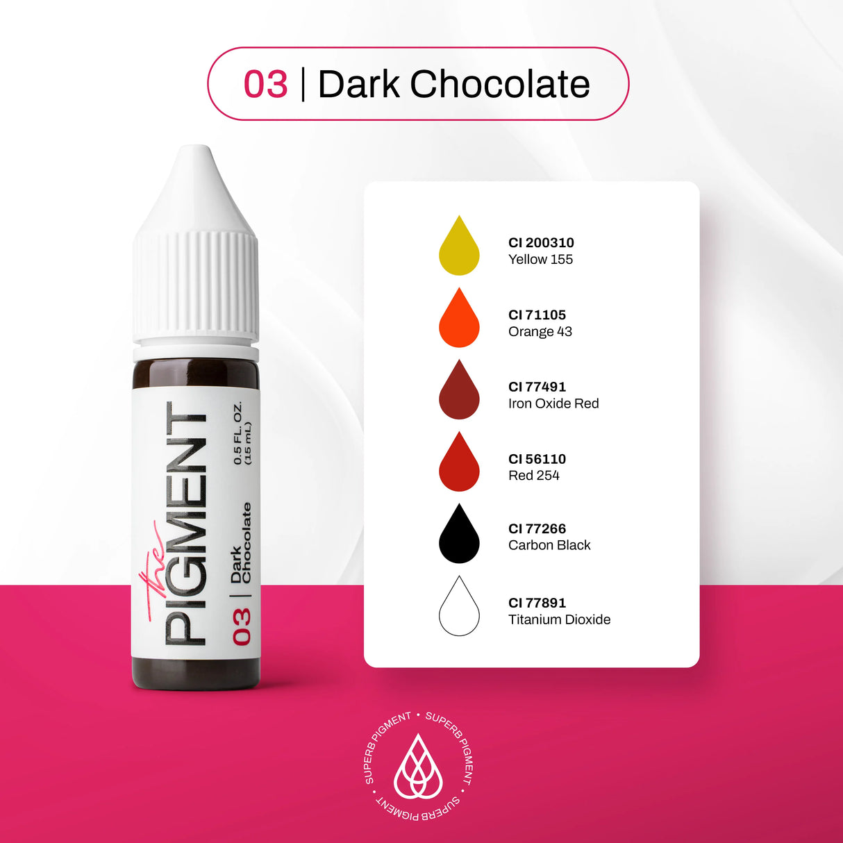 The Pigment 03 Dark Chocolate Pigment (15ml) - BVShop