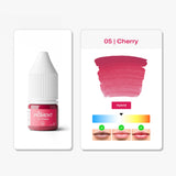 The Pigment 05 Cherry PMU lip pigment for soft contour and powder lips
