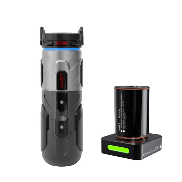 Mast Racer Pro Armor Edition Black Wireless Tattoo Pen 4.2mm Stroke 2 Batteries - BVShop
