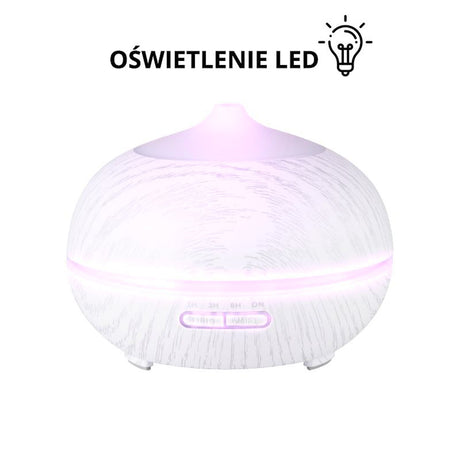 Aroma diffuser air humidifier spa 06 white wood 400ml + timer - BVShop