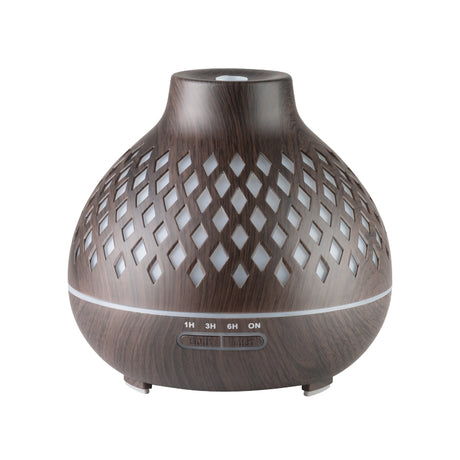 Aroma diffuser air humidifier spa 10 dark wood 400ml + timer - BVShop