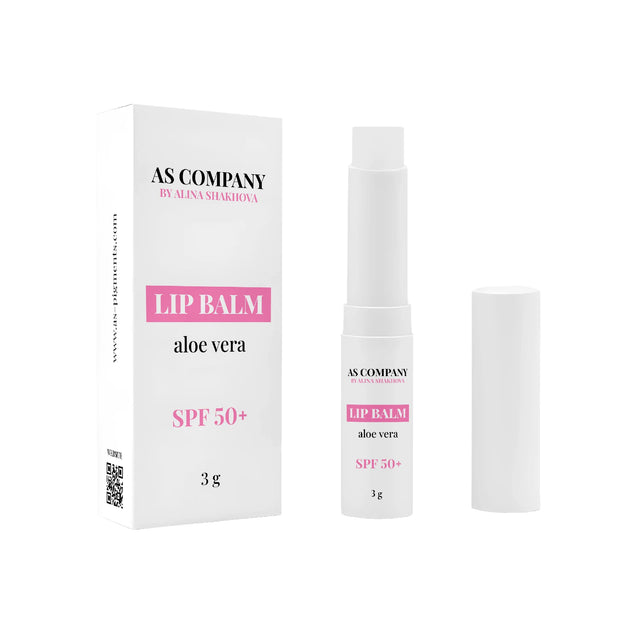 AS COMPANY Lip Balm Aloe Vera spf 50+ Stick balm (for all zones) 3g - BVShop