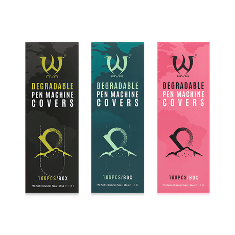 Bio Degradable Machine Pen Cover Pink 100pcs - BVShop