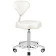 Azzurro 156f bump-up white cosmetic stool - BVShop