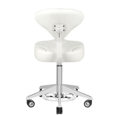 Azzurro 156f bump-up white cosmetic stool - BVShop