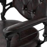 Barber chair Gabbiano President Brown - BVShop