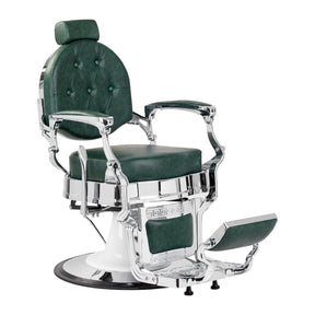 Barber chair Gabbiano President green Chrom - BVShop