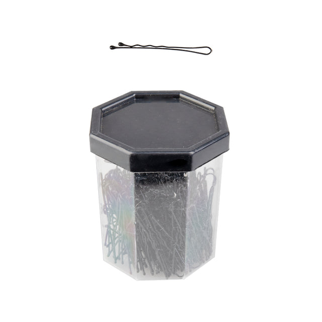 Barber pins for hair e-62 150 pcs 4.9cm black - BVShop