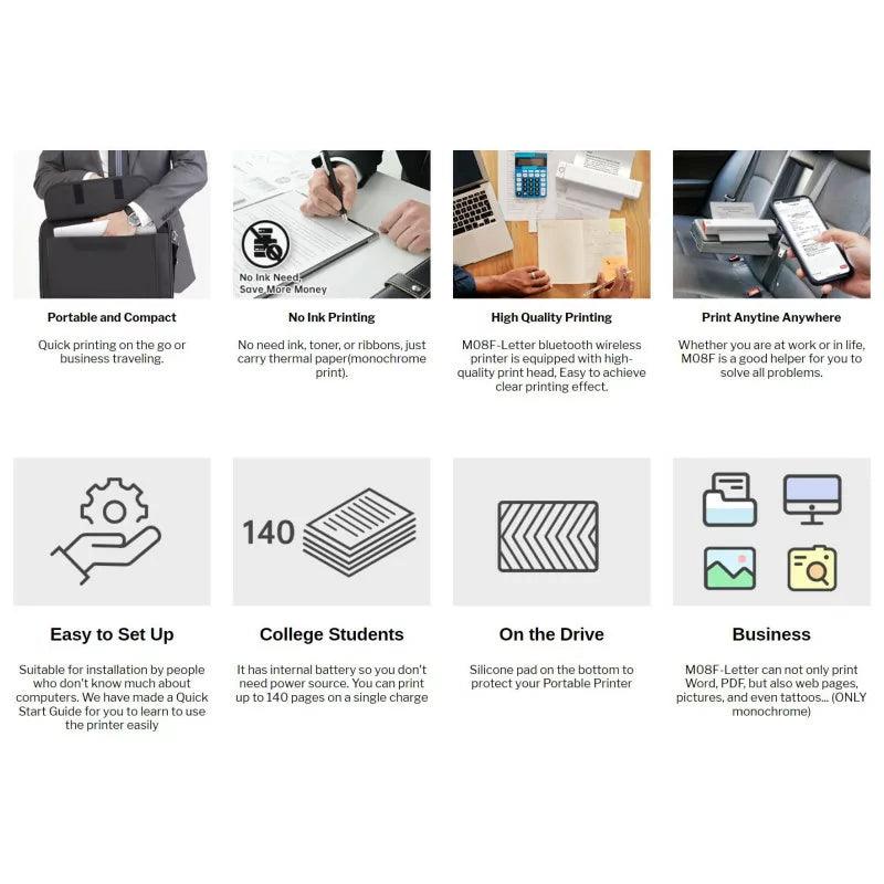 Tattoo Thermal Paper Printer Wireless - BVShop