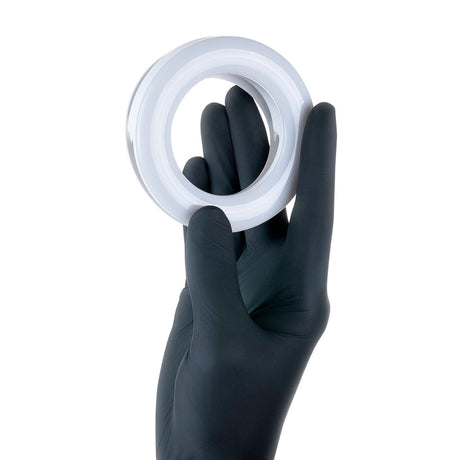 PhiAcademy PhiLuminate Clip-On LED Ring Light — ring light held in a gloved hand