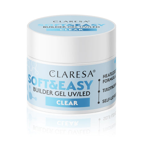Claresa builder gel Soft & Easy gel clear 45g - BVShop