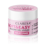 Claresa builder gel Soft & Easy gel milky pink 90g - BVShop