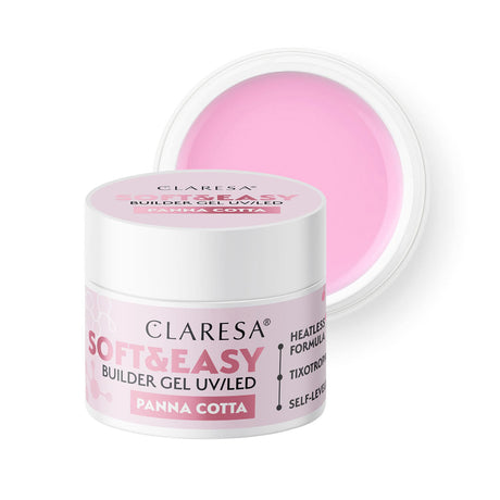 Claresa builder gel Soft&Easy gel panna cotta 12g - BVShop
