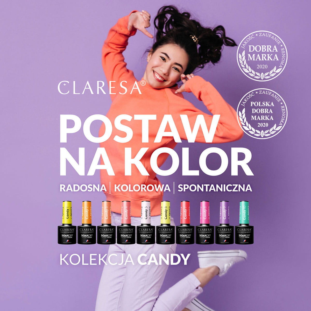 CLARESA Hybrid nail polish CANDY 7 - BVShop