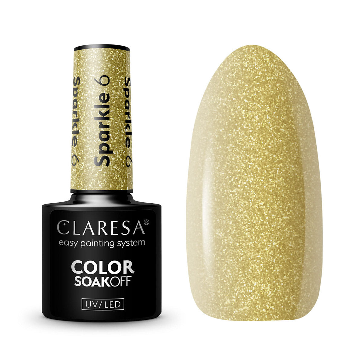 CLARESA Hybrid nail polish SPARKLE 6 -5g - BVShop