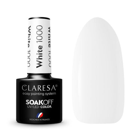 CLARESA Hybrid nail polish WHITE 1000 -5g - BVShop