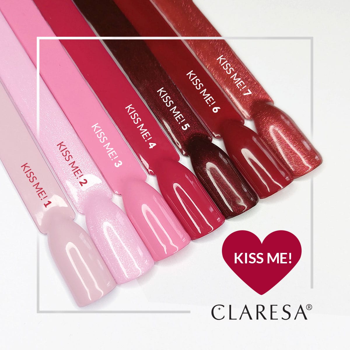 CLARESA hybrid polish Kiss Me! 7 -5g - BVShop