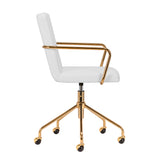 Cosmetic chair QS-OF211G gold light grey - BVShop