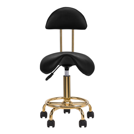 Cosmetic stool 6001-G gold black - BVShop